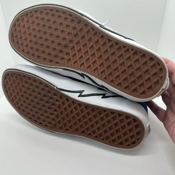 VANS Sk8-Hi Bolt True Blue & Black Suede Canvas High Top Sneakers Men’s Size 5.5 - Picture 7 of 11